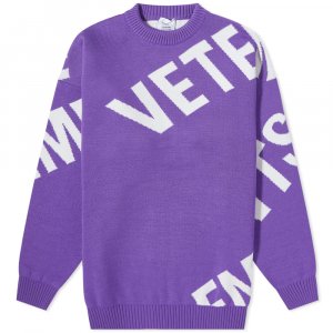 Джемпер VETEMENTS Giant Logo Knit Sweater