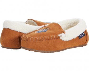Домашняя обувь Dezi IV Polo Bear Moccasin Slipper, цвет Scuff Microsuede/Americana Boy Ralph Lauren