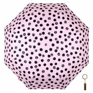 Зонт , розовый, черный FLIORAJ. Цвет: розовый/черный