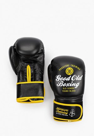 Перчатки боксерские Hardcore Training GOB. Цвет: черный