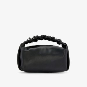 Миниатюрная атласная сумка на плечо Scrunchie , черный Alexander Wang