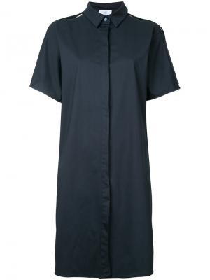 Платье-рубашка мешковатого кроя Lydia L.. Цвет: синий
