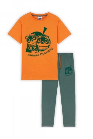 Пижамный комплект Crossing с короткими рукавами , мультиколор Animal