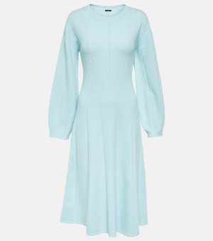 Платье-свитер из смесовой шерсти , синий Joseph