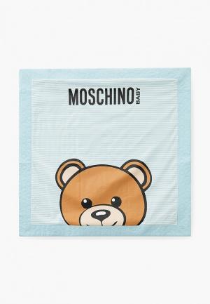 Одеяло детское Moschino SKY TOY SHAPES, 75х75 см. Цвет: голубой