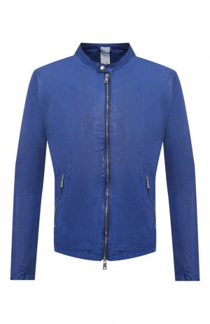 Кожаная куртка Giorgio Brato. Цвет: синий