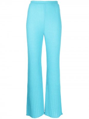 Фактурные расклешенные брюки M Missoni. Цвет: синий