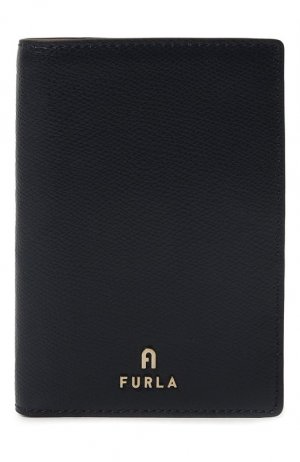Кожаная обложка для паспорта Furla. Цвет: синий