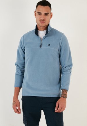 Флисовый свитер , цвет light blue Buratti