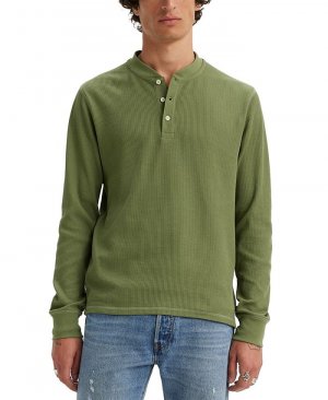 Мужская термо-рубашка на пуговицах Levis с длинными рукавами Levi's, зеленый Levi's