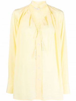 Блузка с кисточками Victoria Beckham. Цвет: желтый