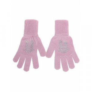 Перчатки , размер 6-8 лет, розовый mialt. Цвет: розовый