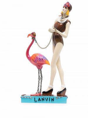 Фарфоровая статуэтка LANVIN. Цвет: коричневый