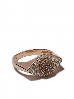 Кольцо Drishti из розового золота с бриллиантами Carbon & Hyde. Цвет: rose gold