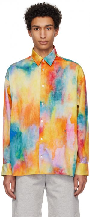 Разноцветная рубашка с принтом тай-дай Études