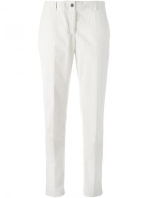 Укороченные брюки Aalto. Цвет: белый