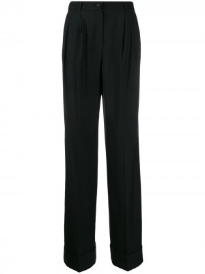 Расклешенные брюки с завышенной талией Dolce & Gabbana. Цвет: черный