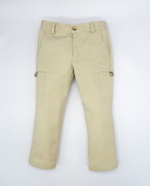 Бежевые хлопковые штаны для мальчика , бежевый Fina Ejerique