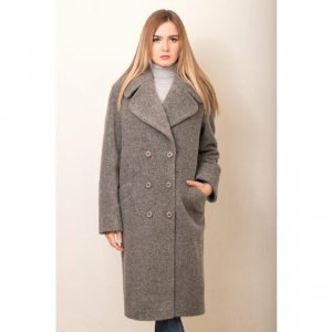 Пальто , размер 48-50, серый MARGO. Цвет: серый