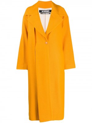 Пальто макси Le Manteau Quito Jacquemus. Цвет: оранжевый