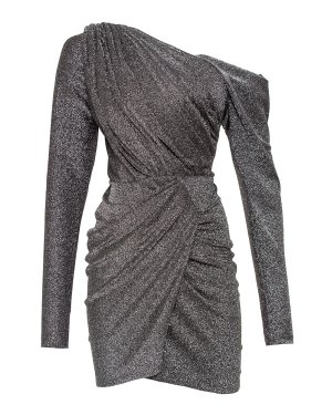 Платье Rhea Costa. Цвет: черный+серебряный