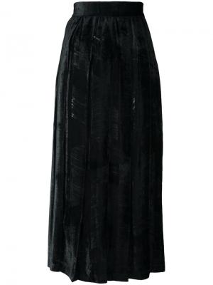 Длинная юбка Si Jay. Цвет: чёрный