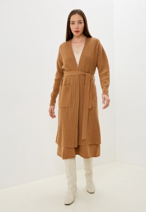 Кардиган Stefanel. Цвет: коричневый