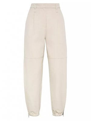 Спортивные брюки из денима Dyed Couture с монили , цвет lessive Brunello Cucinelli