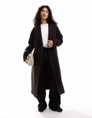 Пальто Belted Wool, темно-коричневый & Other Stories