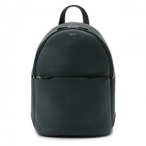 Кожаный рюкзак Serapian. Цвет: зелёный