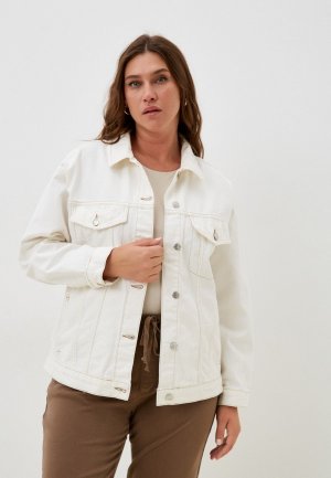 Куртка джинсовая LC Waikiki. Цвет: белый