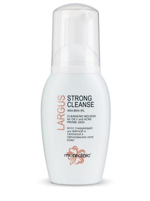 Largus Strong Cleanse AKA-BHA 9% Мусс очищающий для жирной и склонной к образованию акне кожи MontClinic. Цвет: белый