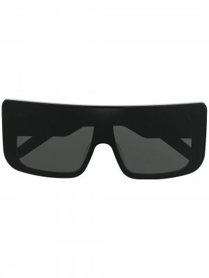 Солнцезащитные очки в квадратной оправе Rick Owens. Цвет: черный