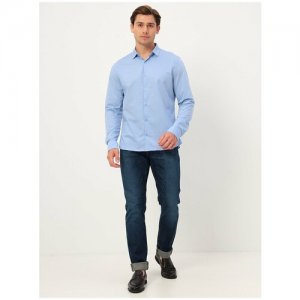 Рубашка , размер 174-184/41, голубой GREG. Цвет: голубой