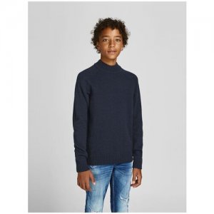 , пуловер для мальчика, Цвет: темно-синий, размер: 152 Jack & Jones. Цвет: синий