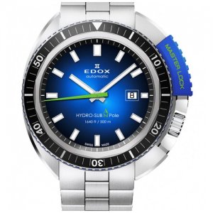 Наручные часы Hydro Sub 80301 3NBU NBU Edox. Цвет: синий