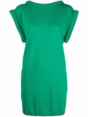 Платье-футболка с круглым вырезом Federica Tosi. Цвет: зеленый