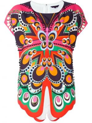 Блузка с принтом Manish Arora. Цвет: многоцветный
