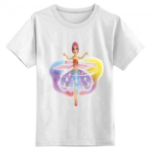 Детская футболка классическая унисекс кукла.очаровительная. Для девочек. #1618694 (цвет: белый, пол: МУЖ, размер: S) Printio. Цвет: белый