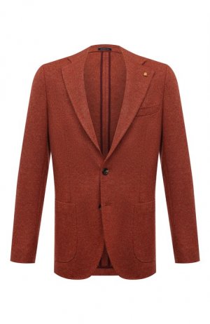 Шерстяной пиджак Sartoria Latorre. Цвет: оранжевый