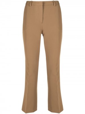 Укороченные брюки строгого кроя Pt01. Цвет: коричневый
