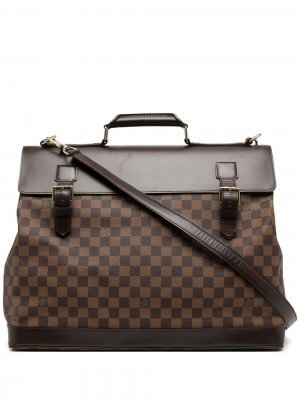 Дорожная сумка Damier Ebène Waist End PM 2002-го года Louis Vuitton. Цвет: коричневый