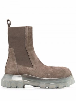 Beatle Bozo Tractor suede boots Rick Owens. Цвет: серый