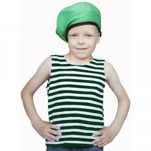 Детский костюм пограничника Pobeda-21 Бока. Цвет: зеленый/синий