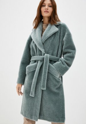 Шуба GRV Premium Furs. Цвет: бирюзовый
