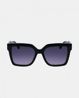 Черные квадратные женские солнцезащитные очки с градиентными линзами Liu Jo, черный JO
