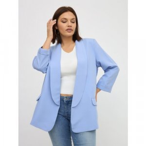Пиджак , размер 48, голубой BrandStoff. Цвет: голубой