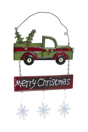Подвесной декор Красное авто DUE ESSE CHRISTMAS. Цвет: зеленый