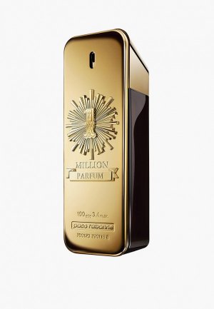 Парфюмерная вода Paco Rabanne - цветочный кожаный аромат, 1 Million Parfum, 100 мл. Цвет: прозрачный