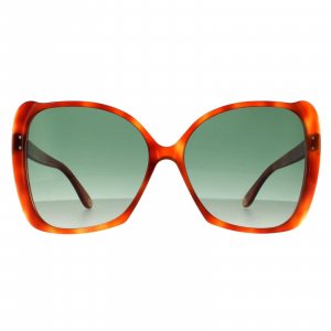 Модные зеленые солнцезащитные очки Havana , коричневый Gucci